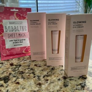 Global Beauty Care Glowing Vitamin C Eye Cream - White and Gold